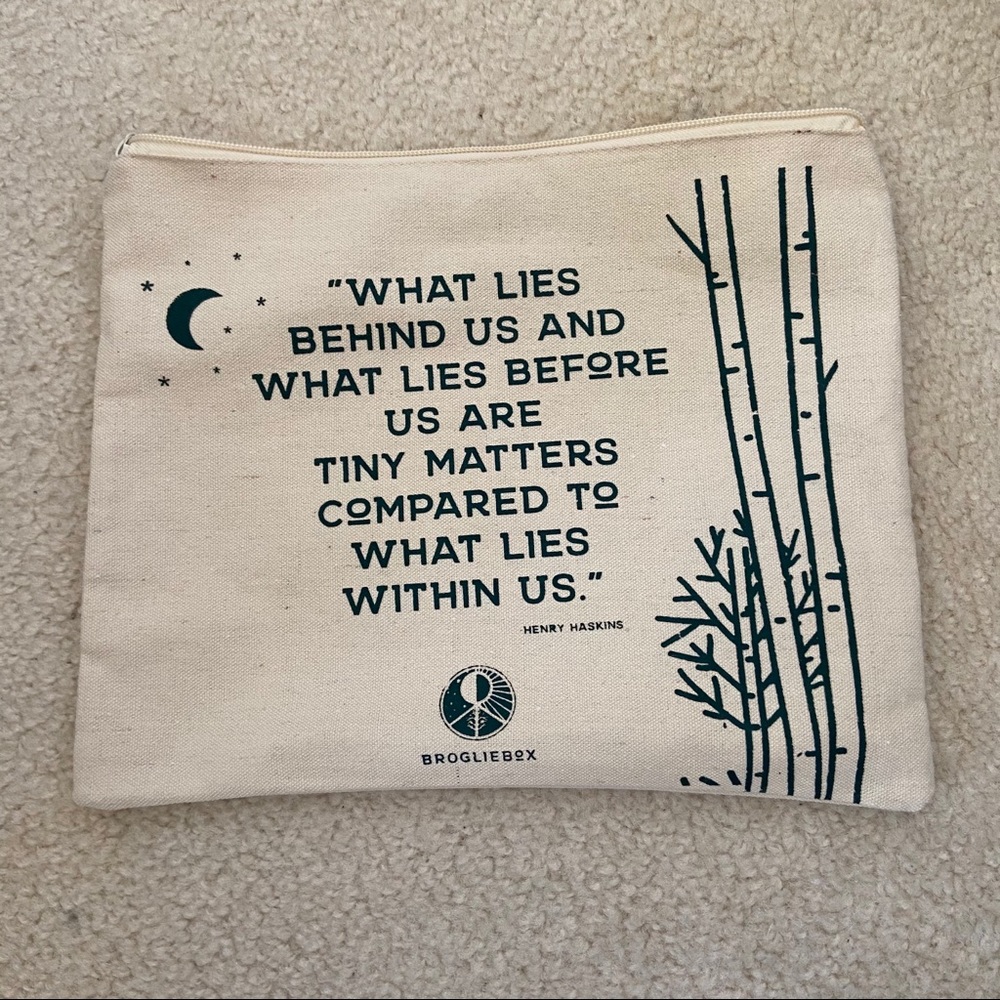 9x11 canvas mental health mindfulness small pouch